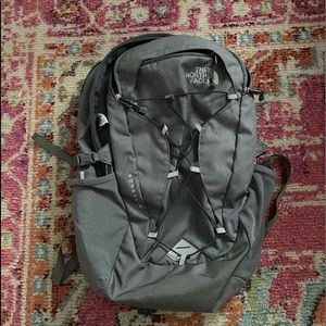 grey north face backpack